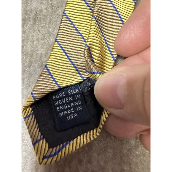 Brooks Brothers Tie Lot of 2: Repp Stripe,‎ Geometric Dots, Both Gold - Picture 3 of 9